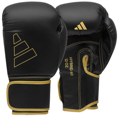 Adidas Boxing Gloves Hybrid 80 - Black / Gold - 12 oz Main image Adidas Boxing Gloves Hybrid 80 - Black / Gold - 12 oz - Boxing Gloves - Main image