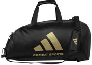 ADIDAS 2in1 Bag PU Combat Sports L, black/gold - Sports Bag