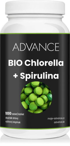 ADVANCE Chlorella + Spirulina BIO 1000 tablets - Chlorella - Main image