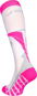 ROYAL BAY® Air, white-pink - knee socks