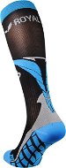ROYAL BAY® Air, black and blue - knee socks