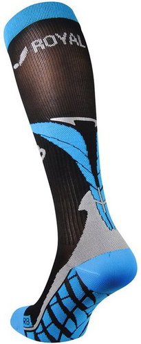 ROYAL BAY® Air, 42-44 / C2, black and blue - knee socks - Main image