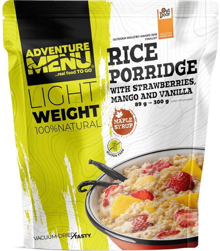 Adventure Menu Lightweight - Rice porridge with strawberry, mango and vanilla - MRE - Main image