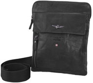 Aeronautica Militare Taška cross Vintage S, AM-302-01, černá - Taška přes rameno