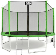 Aga SPORT PRO Trampoline 430 cm Light Green + protective net + ladder + shoe pocket - Trampoline