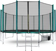 Aga SPORT PRO Trampolína 430 cm Dark Green + ochranná sieť + rebrík + vrecko na obuv - Trampolína