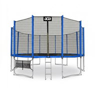 Aga SPORT PRO Trampoline 500 cm blue + safety net + ladder + shoe pocket - Trampoline