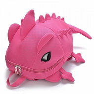Agama DINO small, pink - Children's Backpack