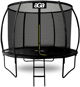 Aga SPORT EXCLUSIVE Trampoline 250 cm Black + protective net + ladder - Trampoline