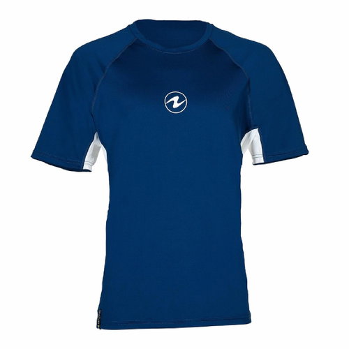 Aqua Lung Men's lycra T-shirt LOOSE FIT kr. ruk. L blue/white - Lycra Clothing - Main image