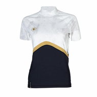 Aqua Lung Women's lycra t-shirt RASHGUARD SLIM FIT neck sleeves. L white/gold - Lycra Clothing