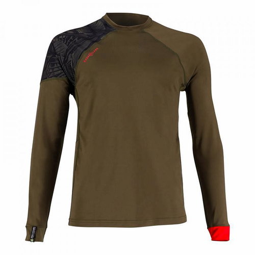 Aqua Lung Pánské lycrové triko RASH GUARD XSCAPE OLIVE dl. ruk. vel. M - Lycra Clothing - Main image