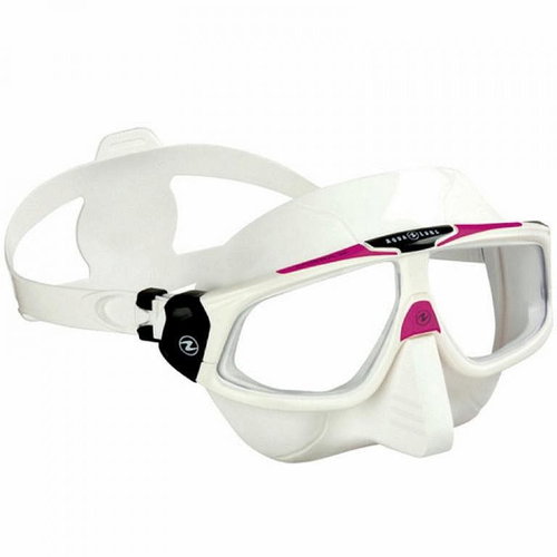 Aqua Lung SPHERA X white silicone, raspberry - Diving Mask - Main image