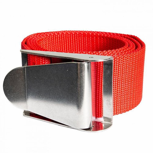 Agama with metal buckle 1,5 m, red - Weight Belt - Main image