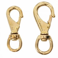 Aropec brass carabiner with eye 9 cm - Carabiner