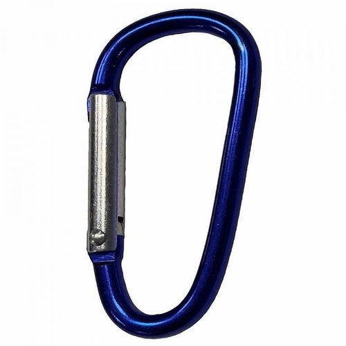 Carabiner Agama Alu 6 cm, blue - Carabiner - Main image