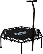 Fitness Trampoline Aga Fitness Trampolína + madlo 130 cm černá - Fitness trampolína