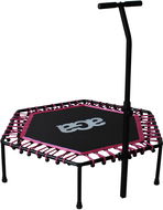 Fitness Trampoline Aga Fitness Trampolína + madlo 130 cm růžová - Fitness trampolína