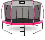 Aga SPORT EXCLUSIVE Trampolína 366 cm růžová + ochranná síť + žebřík - Trampoline