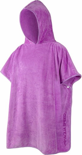 Aqua Speed Poncho Kids, 155-160 cm purple - Towel Poncho - Main image
