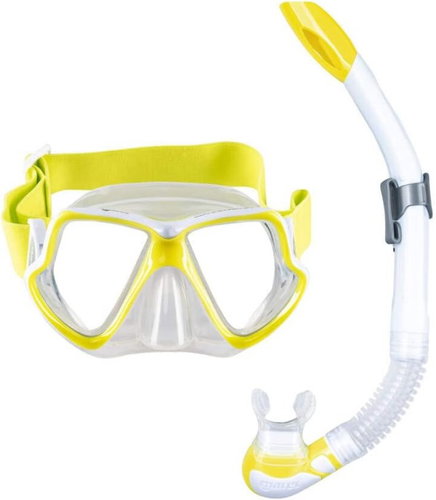 Mares Diving mask and snorkel set Wahoo, neon yellow - Diving Set - Main image