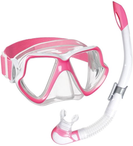 Mares Diving mask and snorkel set Wahoo, neon pink - Diving Set - Main image