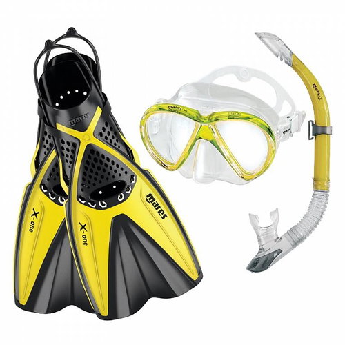 Mares X-One Marea set, L/XL (44/47) yellow - Diving Set - Main image