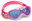 Pink / white, blue lens