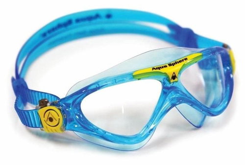 Aquasphere Vista Junior, aqua / yellow, clear lens - Swimming Goggles - Main image