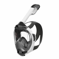 Agama Maska celoobličejová Lenny S/M bílo/černá - Snorkel Mask