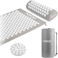 Neo-Sport Acupressure pad with spikes NS - 900 grey - white - Acupressure Mat