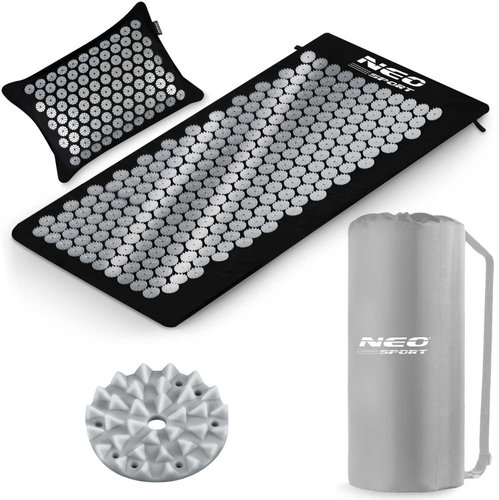 Neo-Sport Acupressure pad with spikes NS - 903 black - silver - Acupressure Mat - Main image