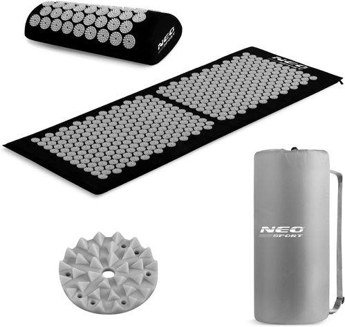 Neo-Sport Acupressure pad with spikes NS - 901 black - grey - Acupressure Mat - Main image