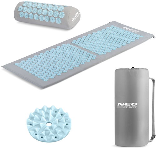 Neo-Sport Acupressure pad with spikes NS - 901 grey - blue - Acupressure Mat - Main image