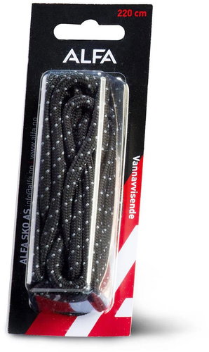 ALFA Laces 200 cm, černé - Shoe Laces - Main image