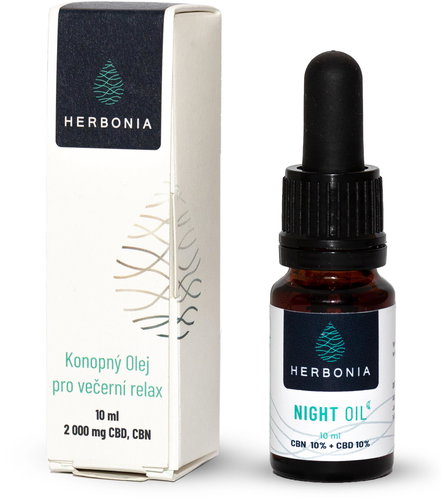 Herbonia Hemp Night Oil, (20%), 10 ml - CBD - Main image