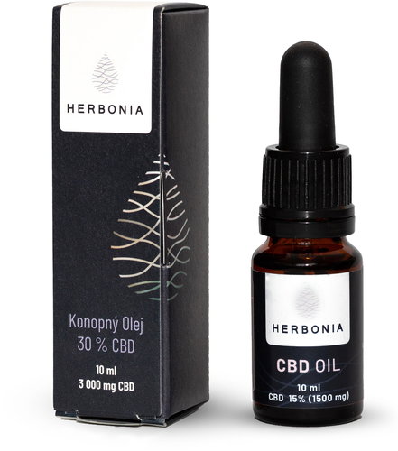 Herbonia CBD Hemp Oil, 1500 mg CBD, (15%), 10 ml - CBD - Main image