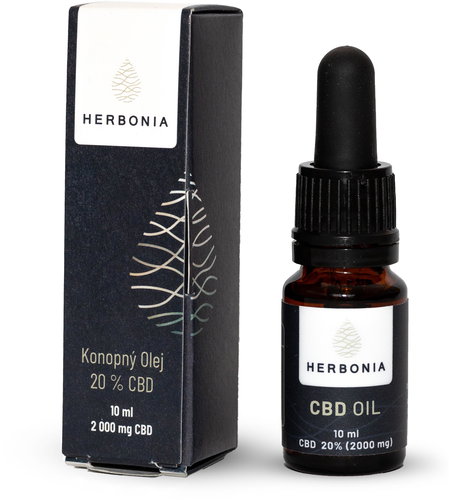 Herbonia CBD Hemp Oil, 2000 mg CBD, (20%), 10 ml - CBD - Main image