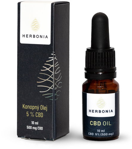 Herbonia CBD Hemp Oil, 500 mg CBD, (5%), 10 ml - CBD - Main image