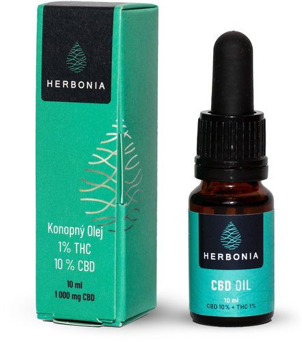 Herbonia CBD Hemp Oil, 2000 mg CBD, (10%), 10 ml, 1% THC - CBD - Main image