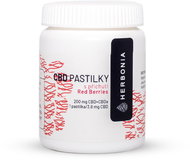 Herbonia Hemp lozenges with Red Berries, 200 mg CBD+CBDa, 40 pcs - Dietary Supplement