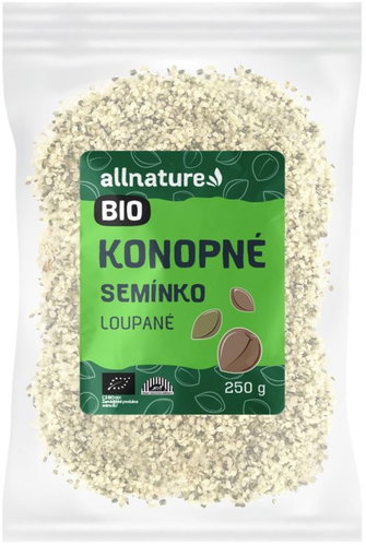 Allnature organic raw shelled hemp seeds 250g Main image Allnature organic raw shelled hemp seeds 250g - Seeds - Main image