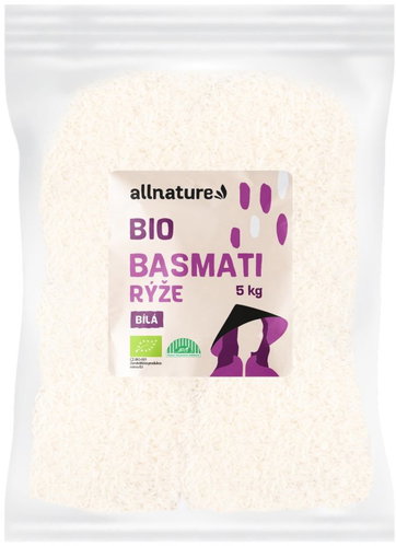 Allnature Basmati rice white BIO 5kg - Long Shelf Life Food - Main image