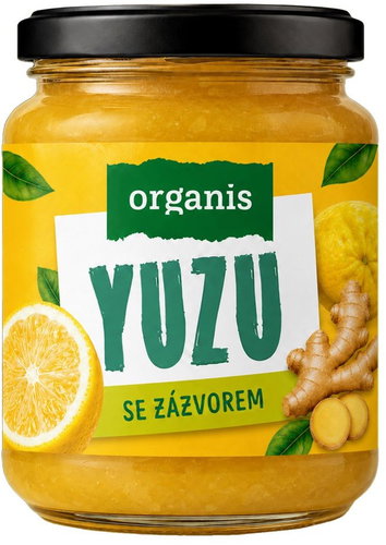Organis Yuzu with ginger 500g - Syrup - Main image
