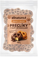 Allnature Preclíky v mléčné čokoládě 500 g - Pretzels