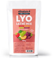 Allnature Lyo Summer Mix, strawberry, peach, apple, grape 100g - Dried Fruit