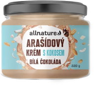 Allnature Arašídový krém s bílou čokoládou a kokosem 220 g - Nut Cream