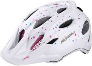 Bike Helmet Alpina Carapax Jr, White-Polka Dots, size M - Helma na kolo
