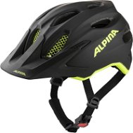 ALPINA CARAPAX JR. FLASH black-neon yellow matt 51-56cm  - Helma na kolo
