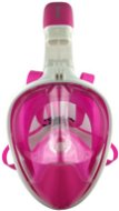 Celoobličejová maska na šnorchlování růžová vel. S/M - Maska na šnorchlovanie